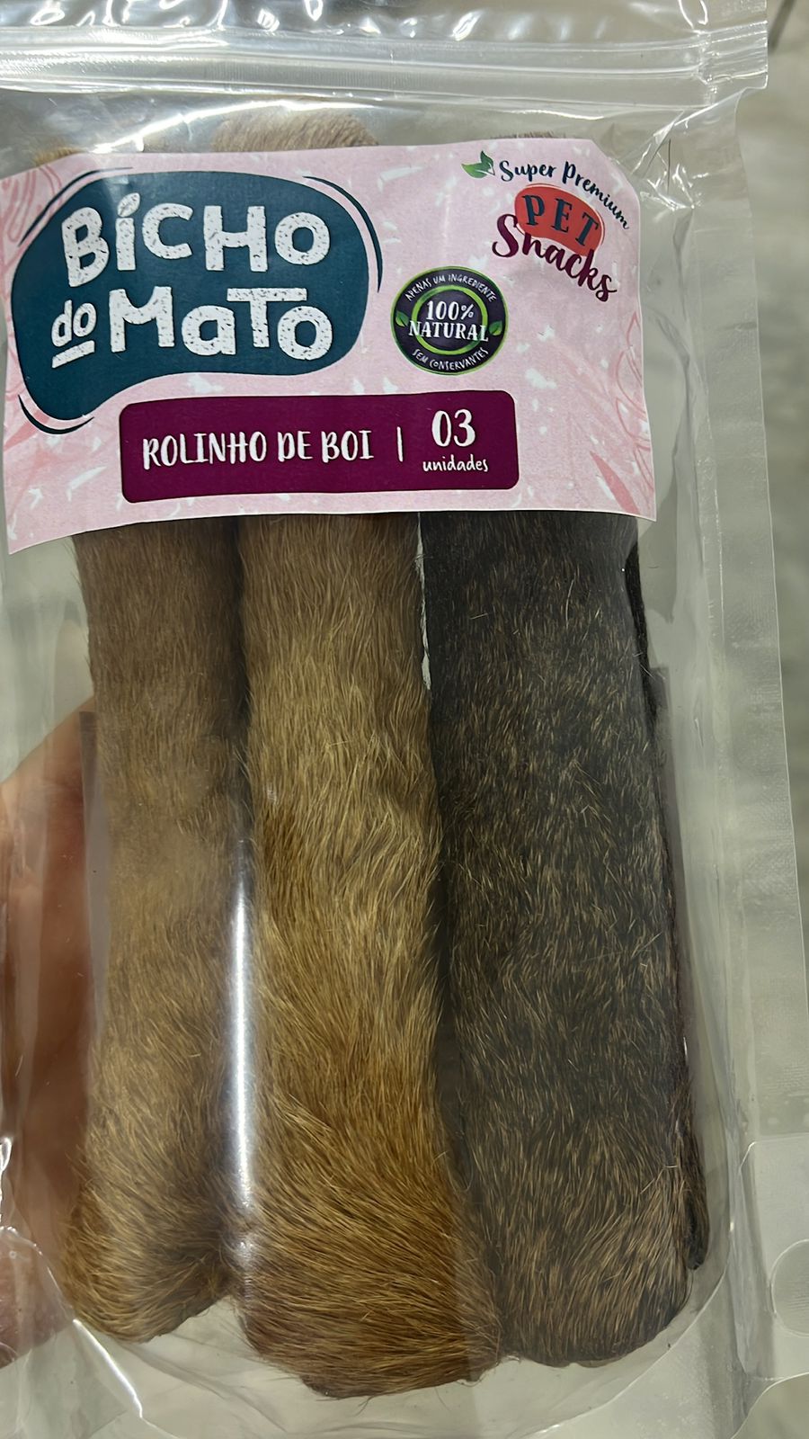 Rolinho de Boi pc c/ 03 und